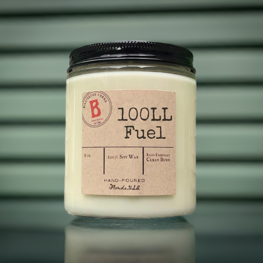 100LL Fuel Scented Candle