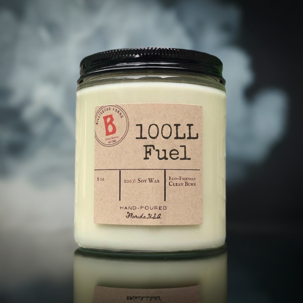 100LL Fuel Scented Candle