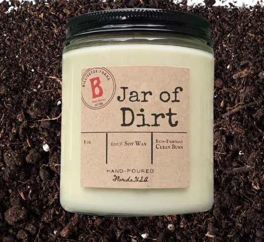 Jar of Dirt Scented Candle | 100% Soy Scented Candle | Hand Poured