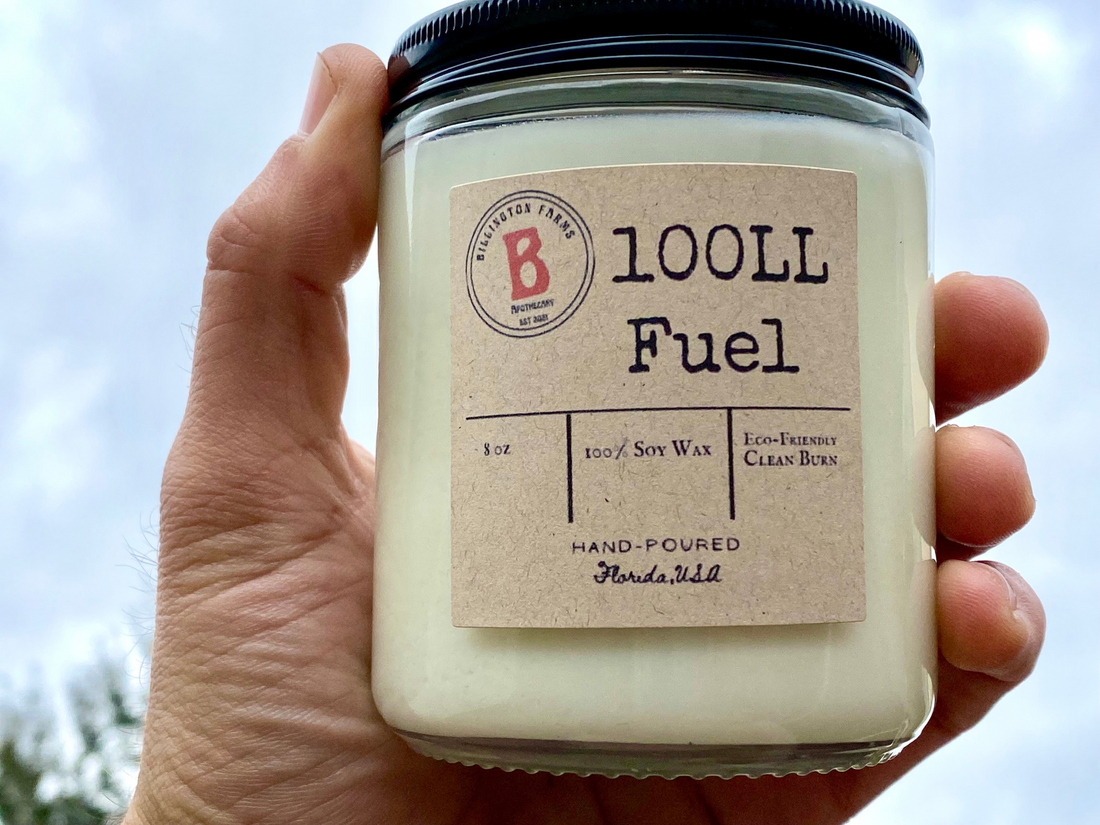 The Recipe to our 100LL Fuel Scented Candles ✈️