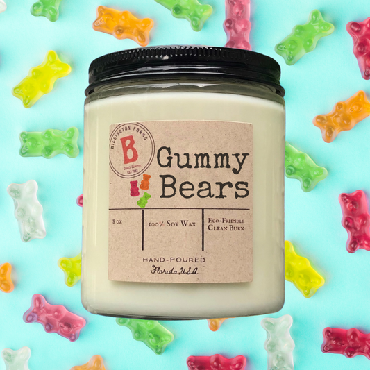 Gummy Bear Scented Candle | 100% Soy Scented Candle | Hand Poured