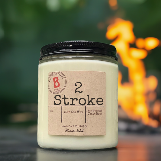 2 Stroke Exhaust Scented Candle, Dirt Bike Car Gift, Scented Fuel Candle
