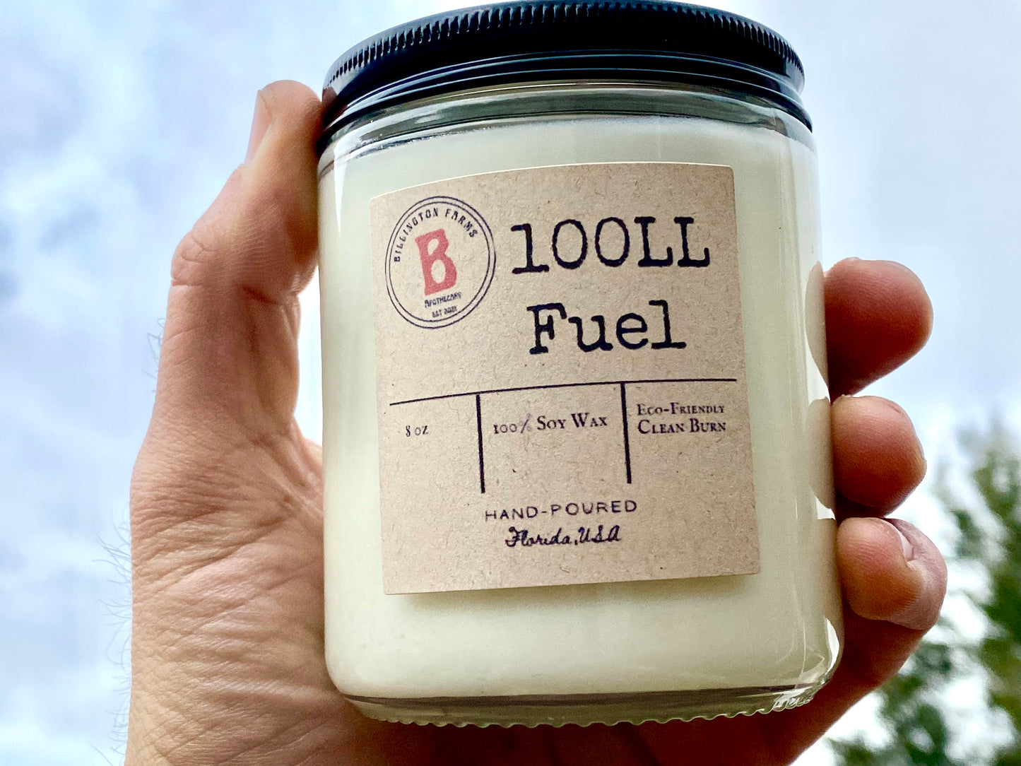 100LL Fuel Scented Candle