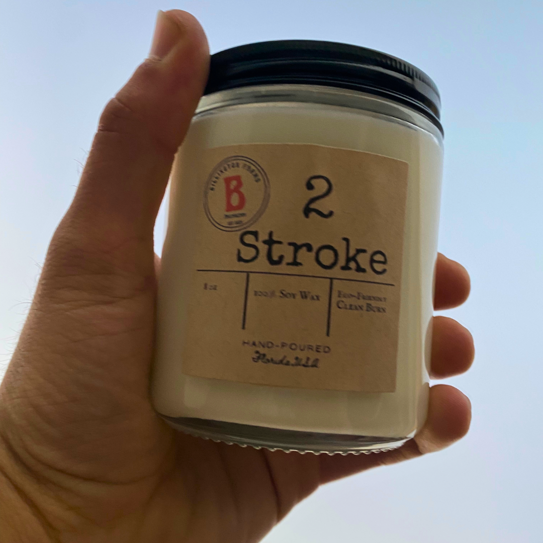 2 Stroke Exhaust Scented Candle, Dirt Bike Car Gift, Scented Fuel Candle