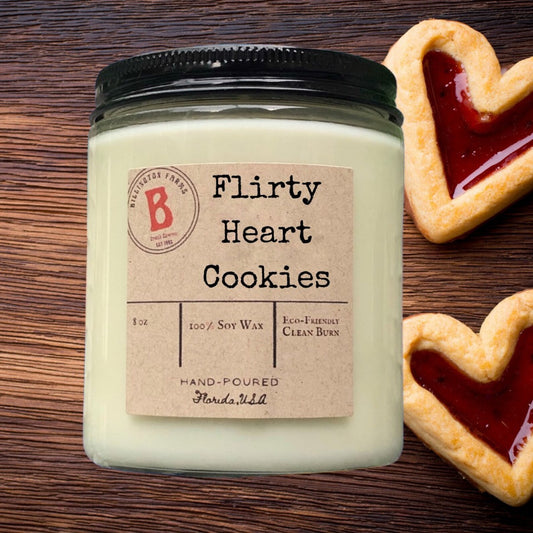 Flirty Heart Cookies  | 100% Soy Wax Candles | Hand Poured