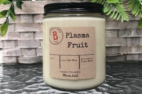 Plasma Fruit | The Sims Inspired | 100% Soy Wax | Sweet Citrus & Sandalwood Scented Candles | Hand Poured