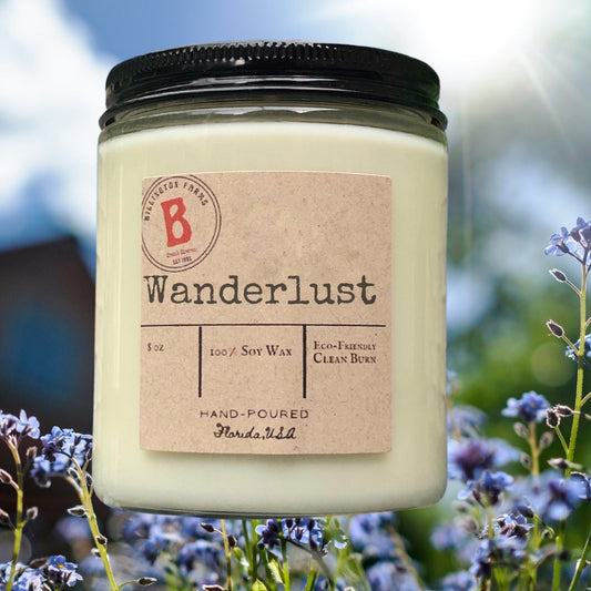 Wanderlust | 100% Soy Scented Candle | Cottagecore Inspired