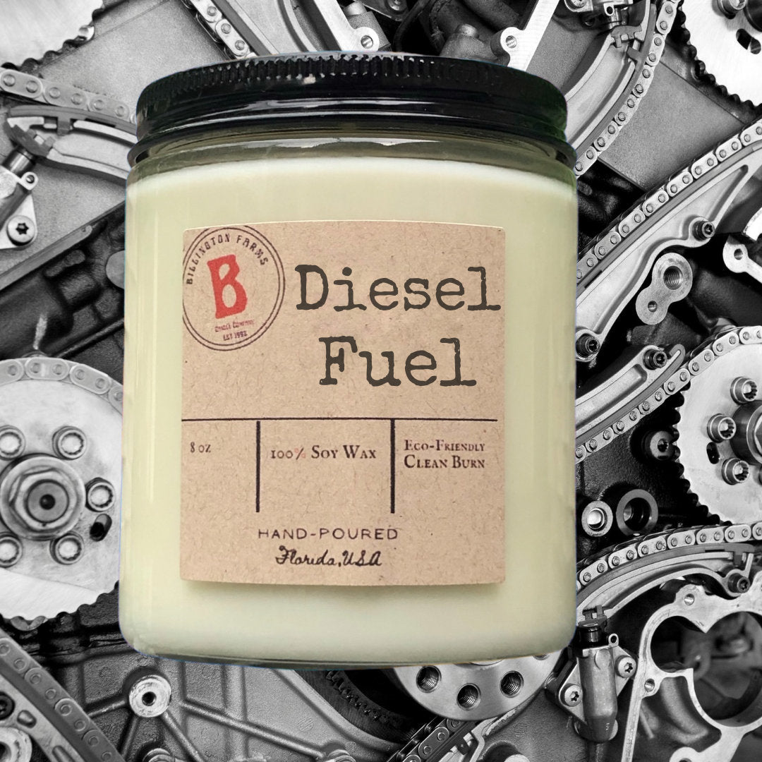 Diesel Fuel Scented Candle