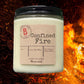 Confined Fire Scented Candle, Firefighter Gift, Smoky Fire Scented Candle, Hand poured 100% Soy Wax Fireman Candle, Thin Red Line