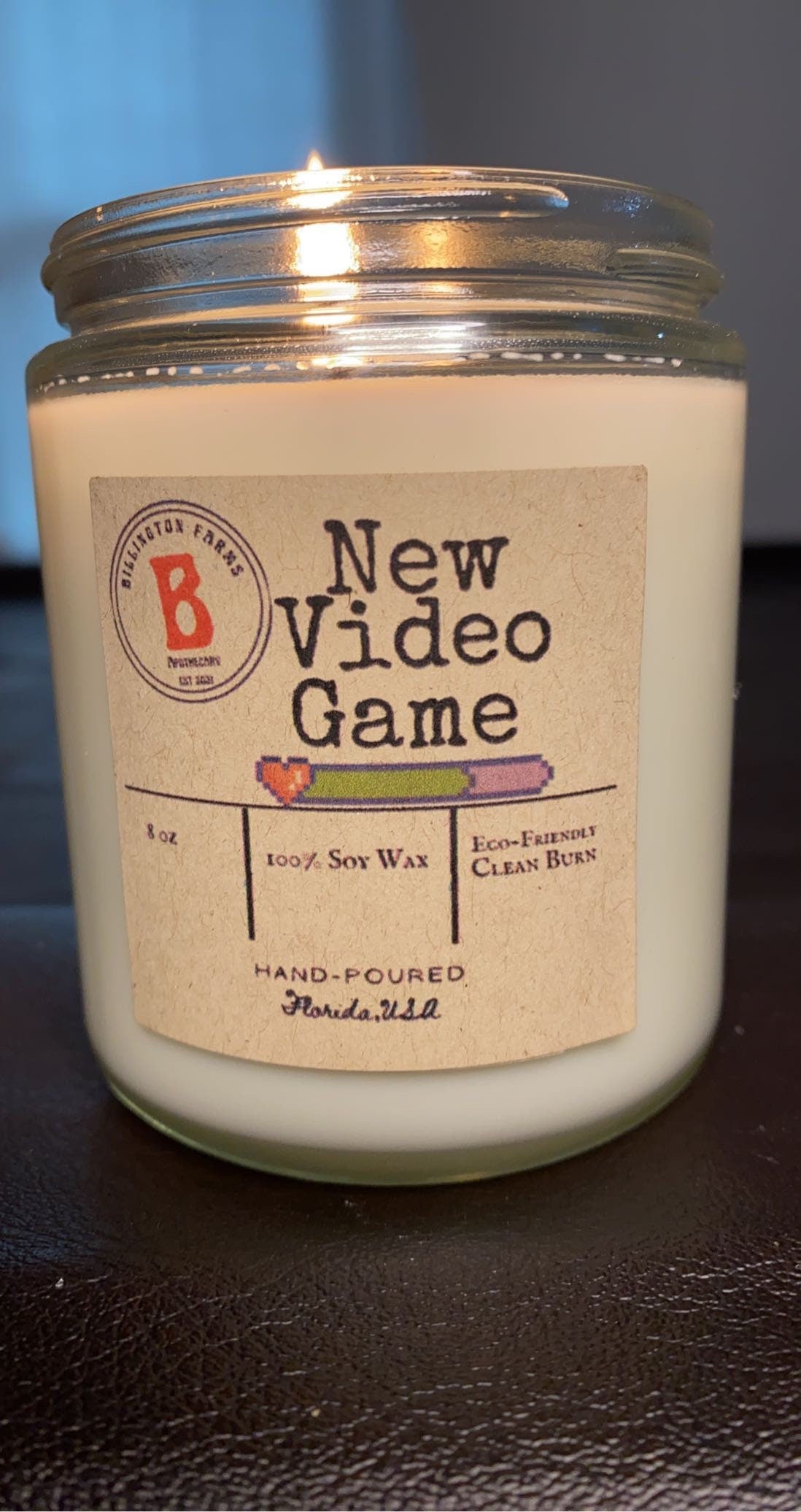New Video Game Scented Candle, Gamer Gift, Scented Video Game Case Candle