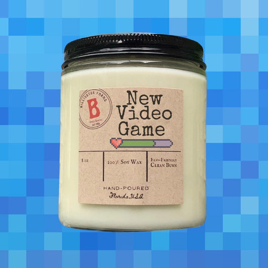 New Video Game Scented Candle, Gamer Gift, Scented Video Game Case Candle