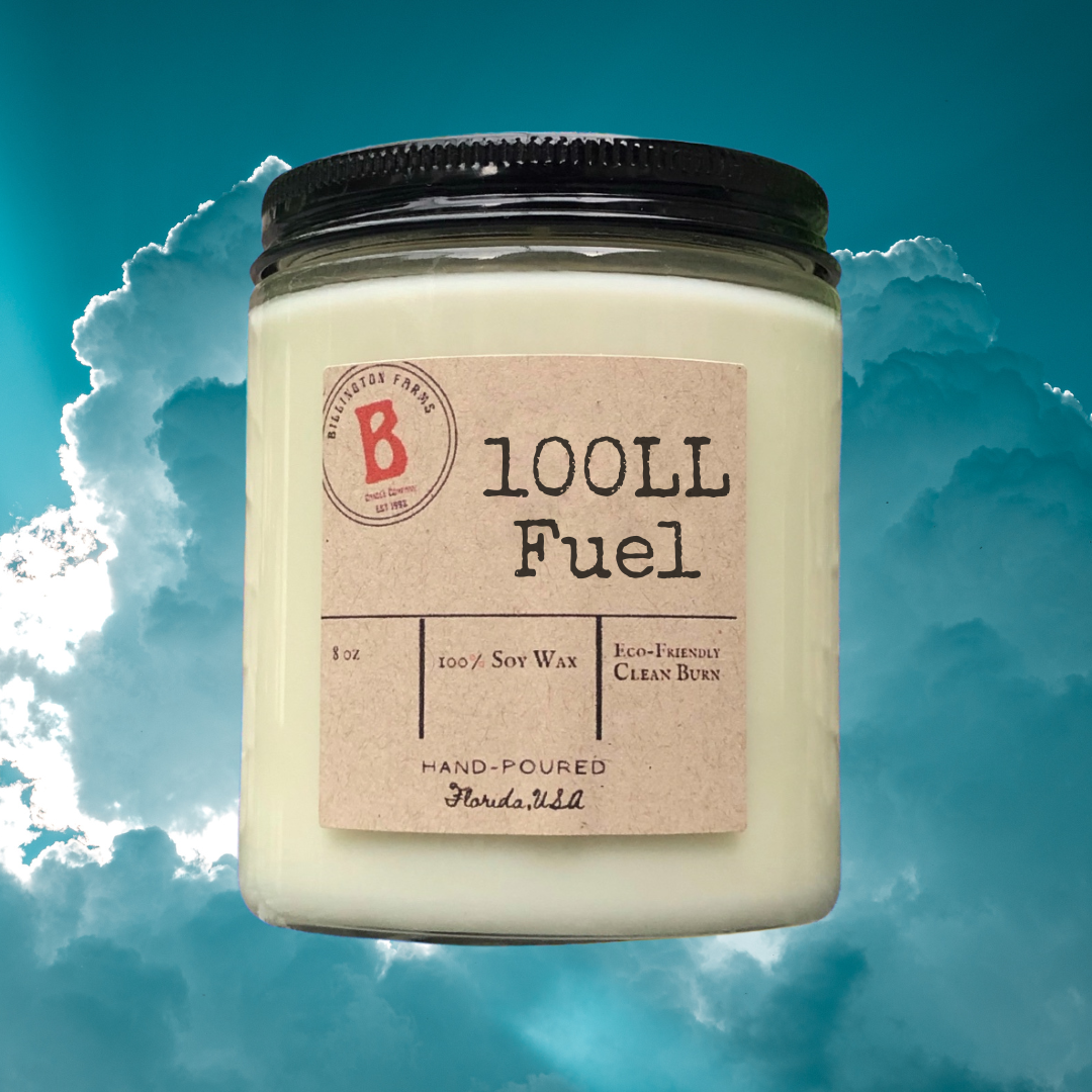100LL Fuel Scented Candle